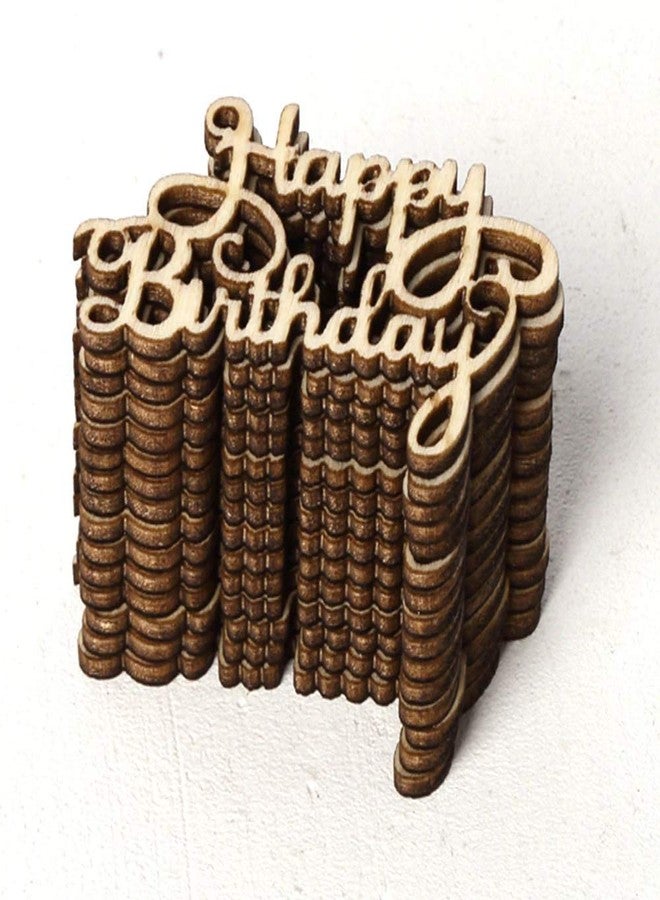 orgner Wood Happy Birthday Laser Cut Slice Hanging Home Decor Ornament - Image 3